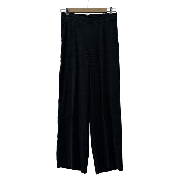 Max Studio Wide Leg Black Lightweight Elastic Waist Pull-On Pants Women S - Picture 1 of 13